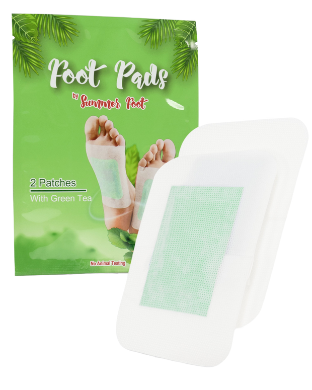 Foot pads with green tea oil (2 pieces)