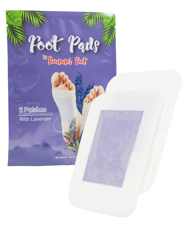 Fußpads mit Lavendelöl (2 Stück)