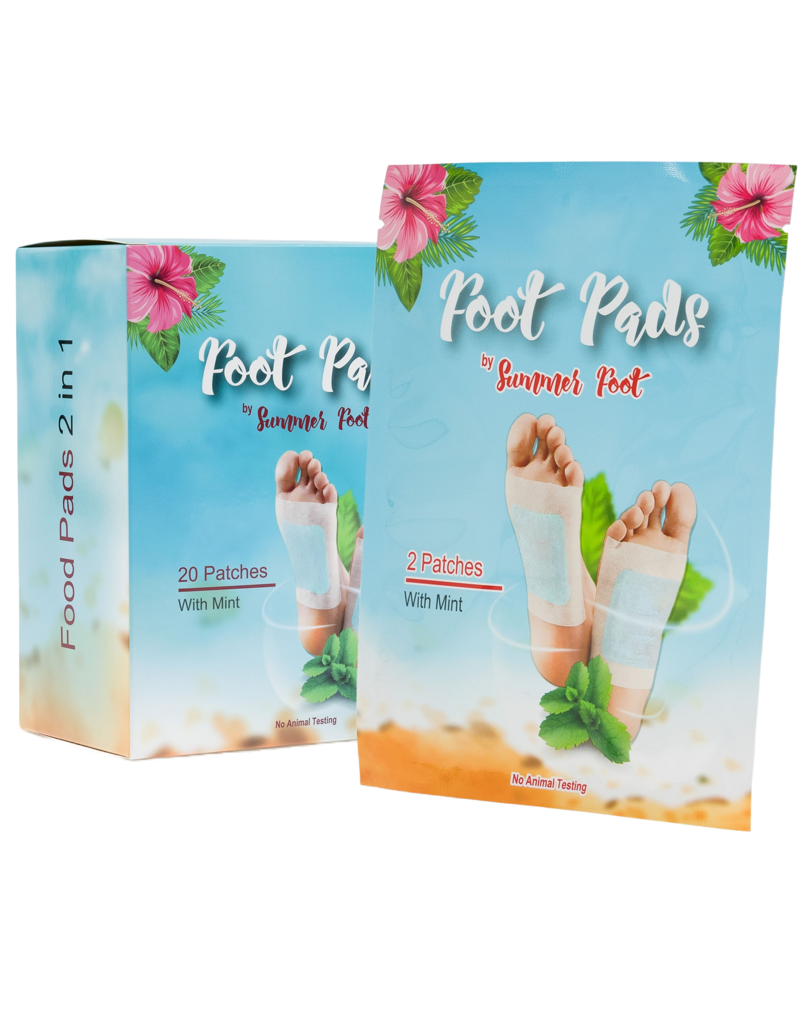 Foot pads with mint oil (20 pieces)